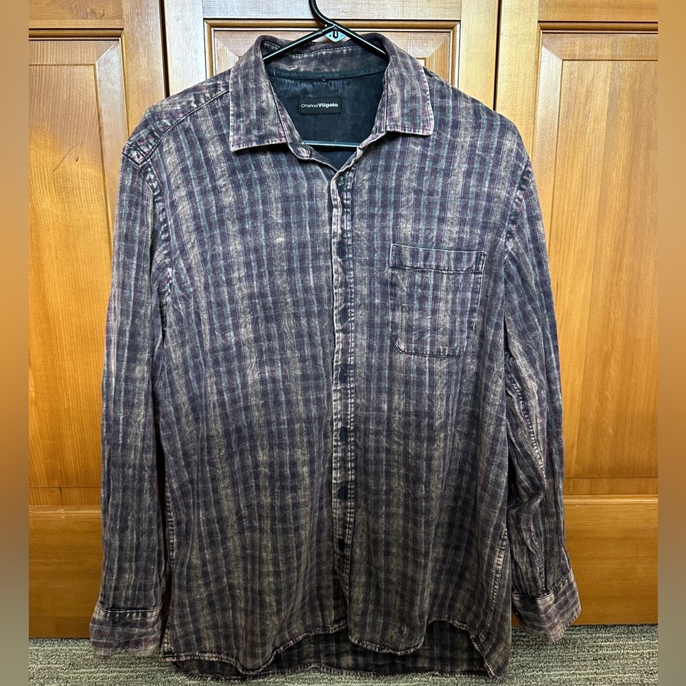 destressed flannel